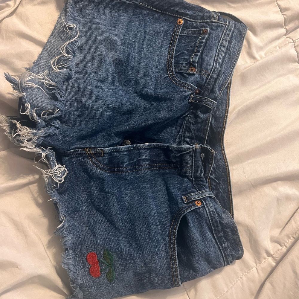 Levi's Blue Denim with Tan Label